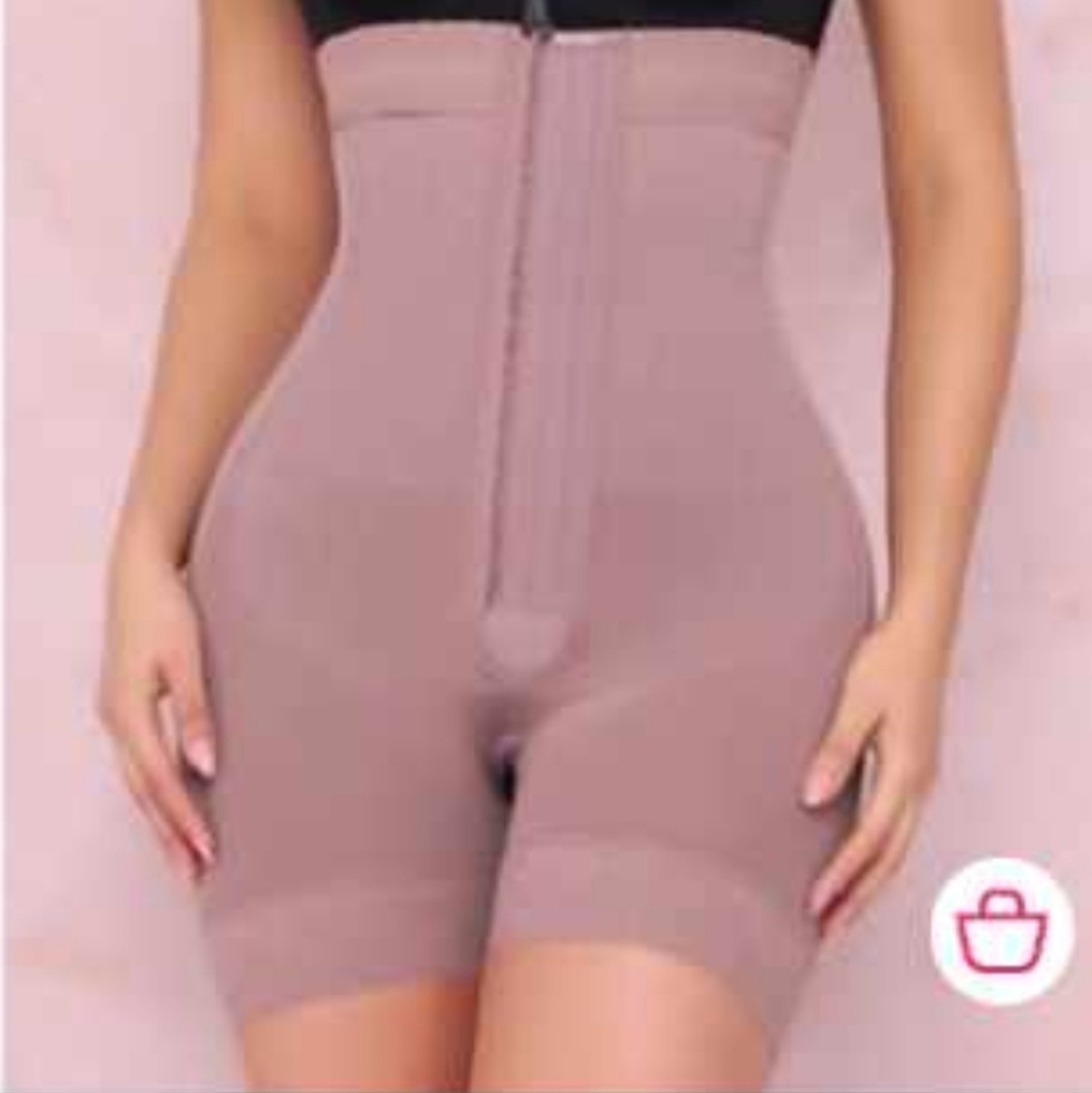 Women's Black and Mauve Shapewear Bodysuit